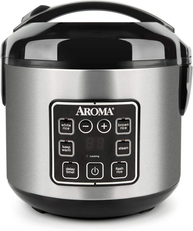  3. Aroma Housewares 2-8 cups rice cooker 