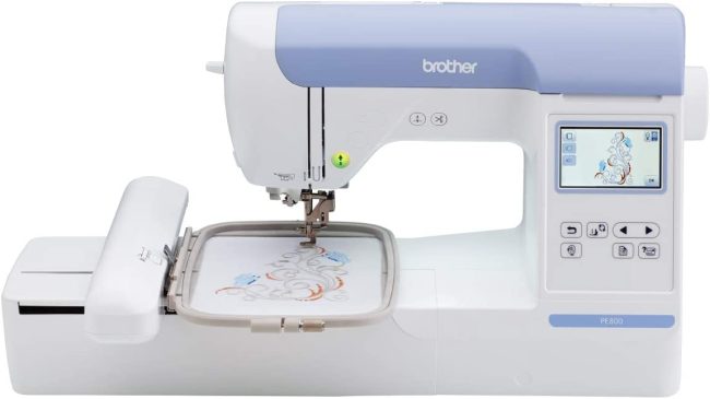  7. Brother embroidery machines with a large LCD 