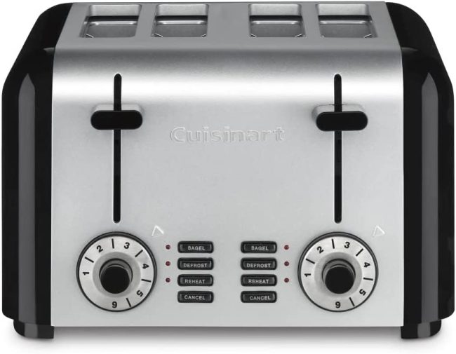  2. Cuisinart CPT-340 Compact Stainless 4-Slice Toaster, Brushed Stainless 