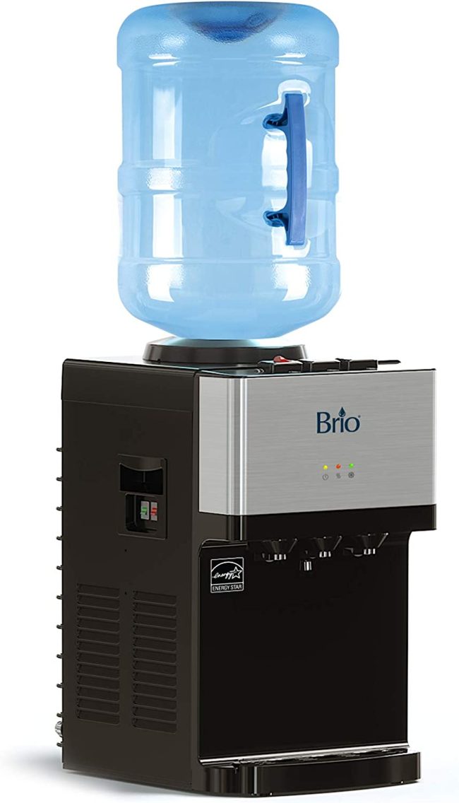  5. Brio Limited Edition Top Loading Countertop Water Cooler Dispenser 