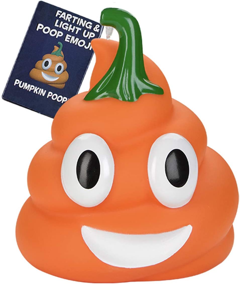  5. Halloween Pumpkins Poop Emoji Squeeze Toy 