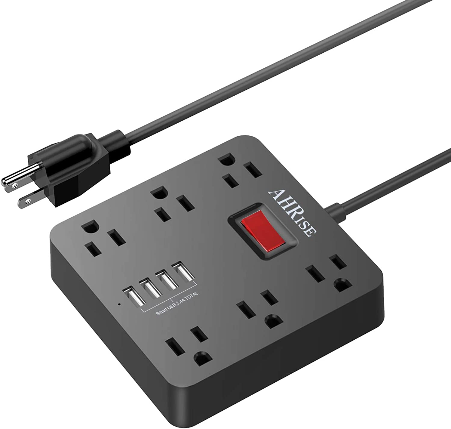  10. AHRISE Extension Cord Power Strip 