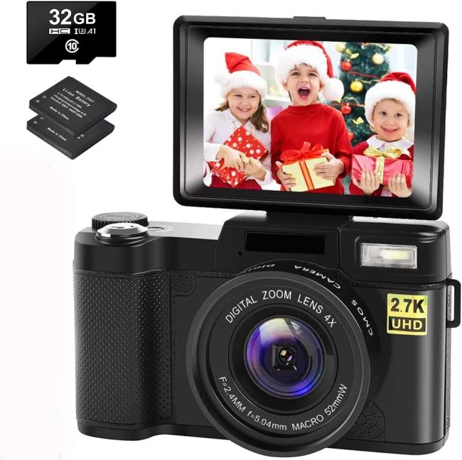  4. CEDITA Digital Camera for Vlogging 