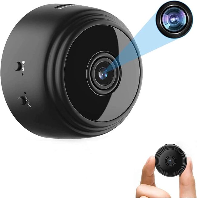  4. Mini Spy Camera With 1080P For A Nanny, Surveillance 