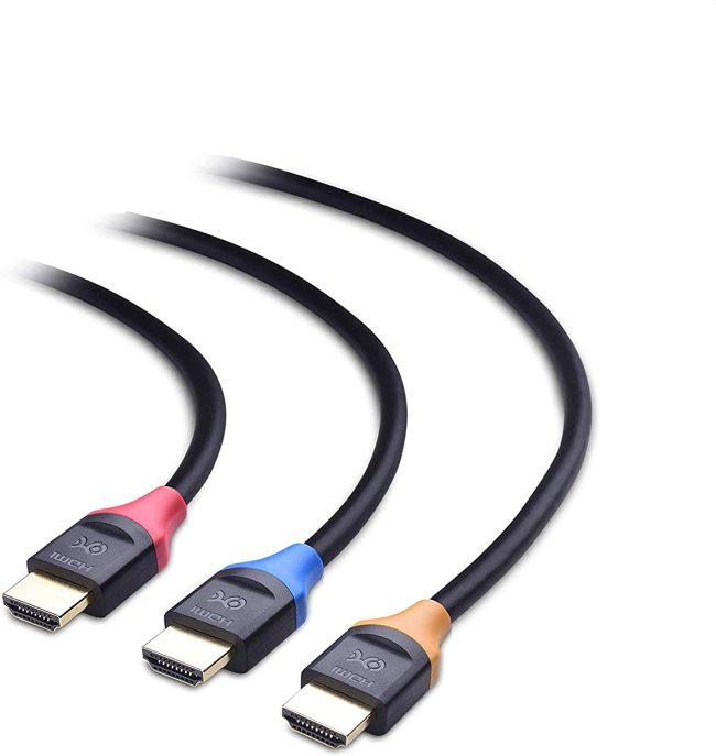  5. HDMI CABLE FROM CABLE MATTERS (7FEET, 3PACK) 
