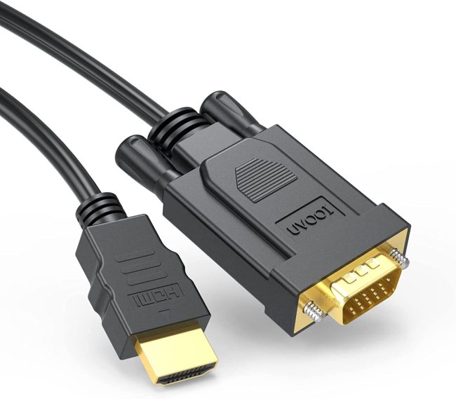  9. UOOl HDMI to VGA Cable 6FT 