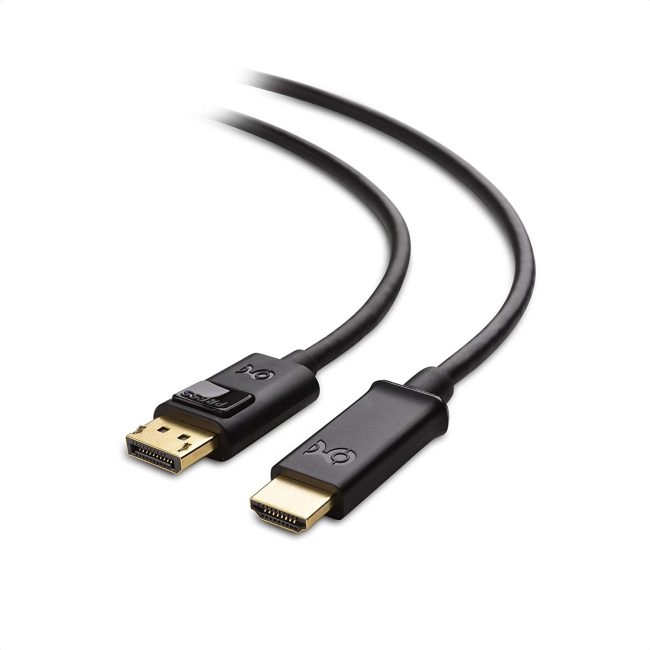  2. DISPLAY PORT TO HDTV CABLE FROM CABLE MATTERS 