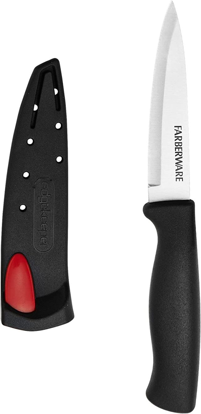  8. Farberware Paring Knife with Edge Keeper Self-Sharpening Sleeve 