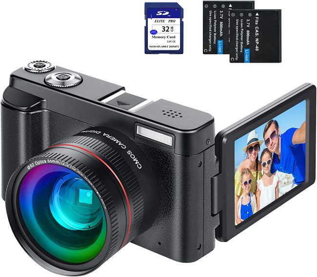  6. Rosdeca Video Camera Camcorder 