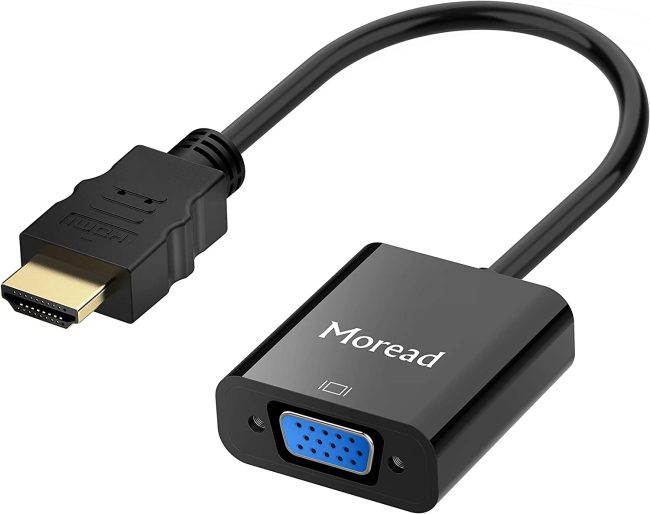  1. Moread HDMI to VGA Cable 