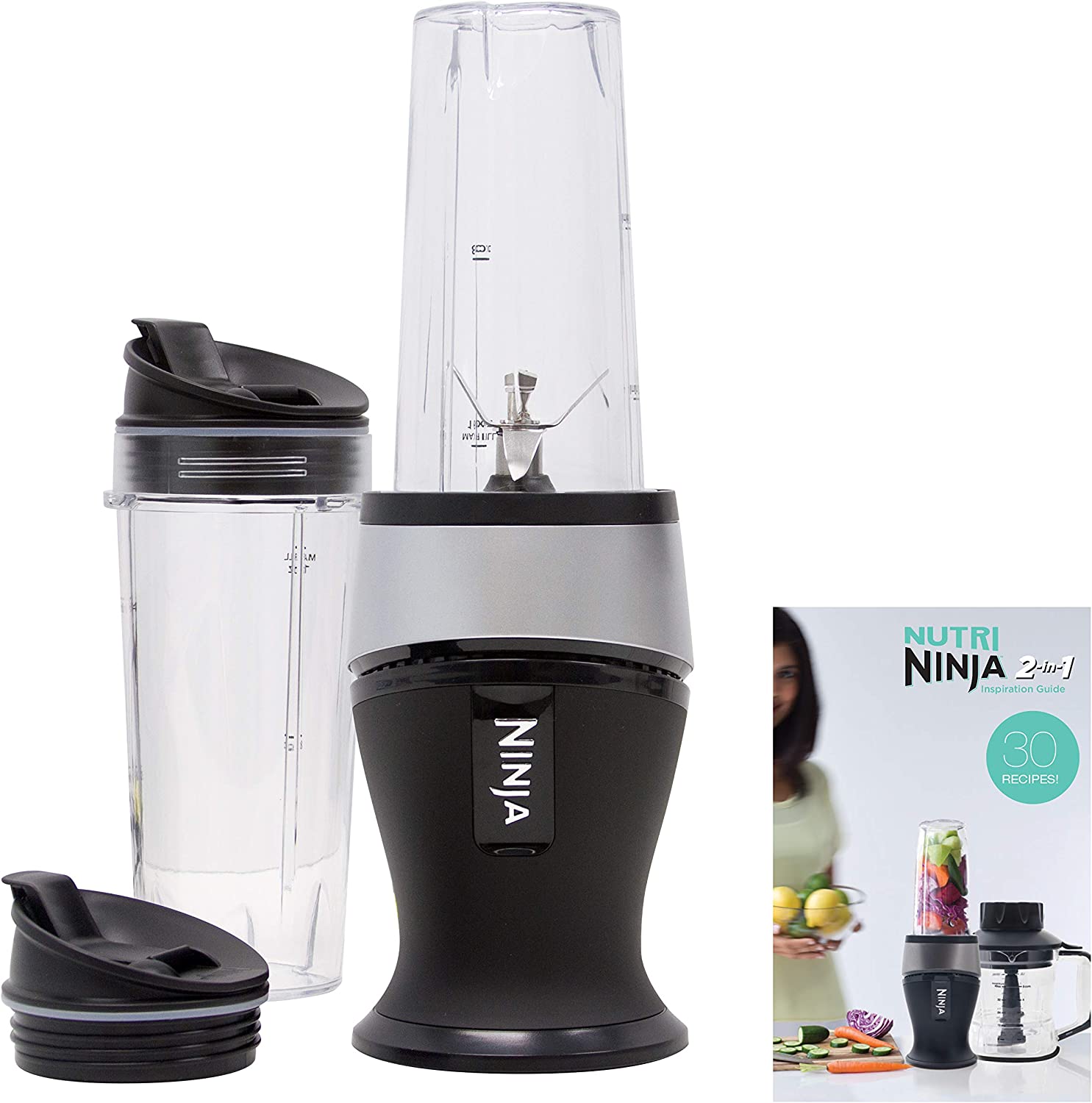  9. Ninja Personal Blender with 16-Ounce Cups and Spout lids 