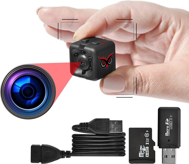  7. Sonkir Security Mini Spy Camera, Easy To Hide 