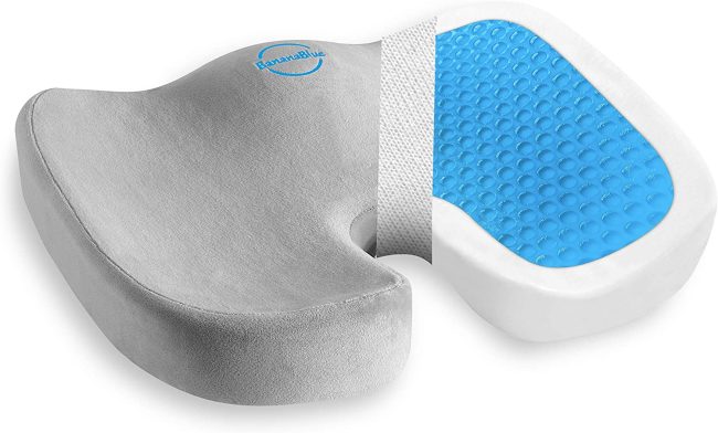  4. BananaBlue U-Shaped Memory Foam Seat Cushions 