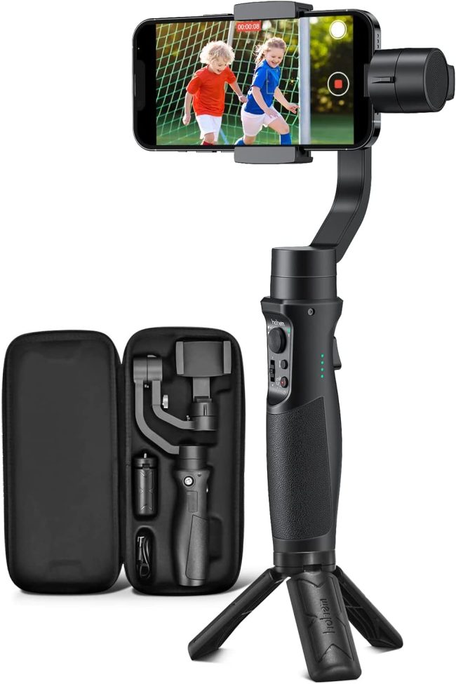  10. Hohem 3 Axis Gimbal Camera Stabilizers 