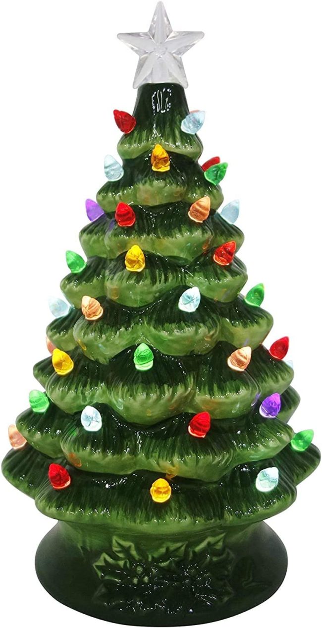  5. ReLIVE’s Ceramic Green Christmas Tree 