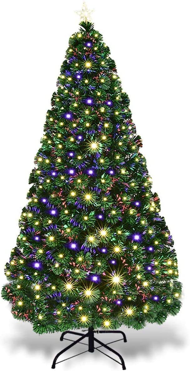  1. Goplus 5 feet Fiber Optic Christmas Tree 