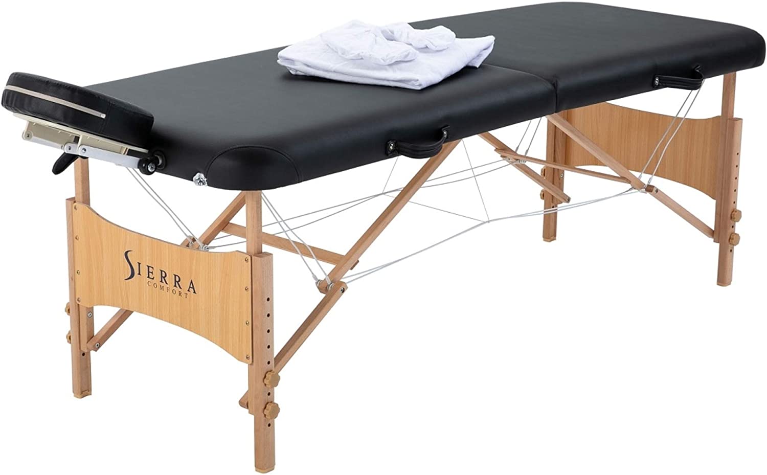  8. Sierra Comfortable All Inclusive Portable Massage Table 