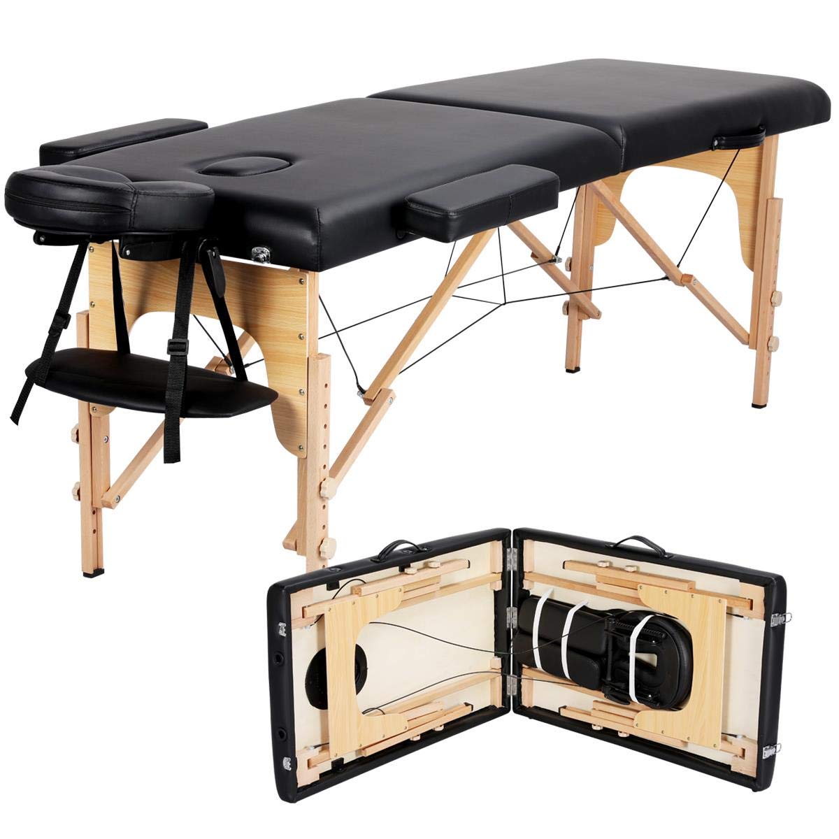  9. Yaheetech Portable Massage Table 