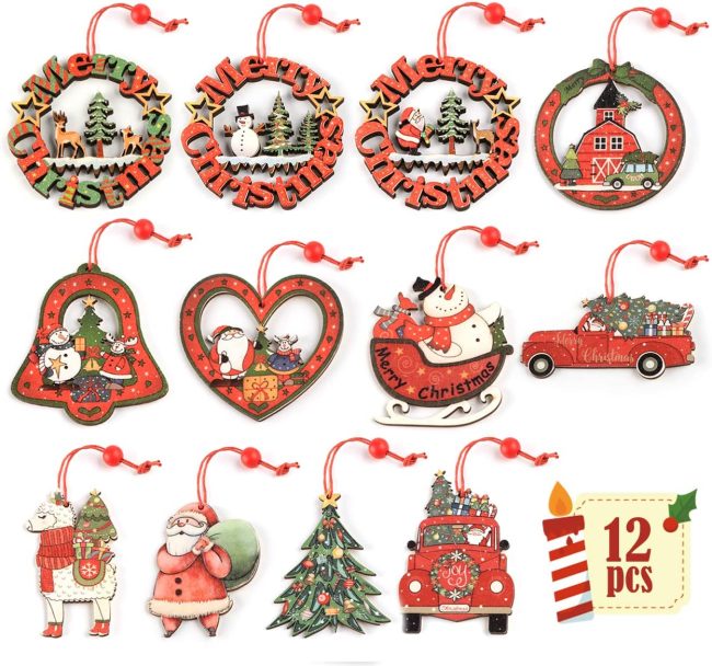  10. Ilauke Christmas Ornaments 