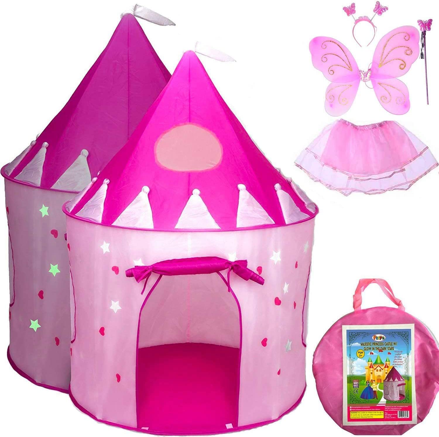  4. Princess Castle Pop-up Play Tent & Dress Up Costume Bundle 