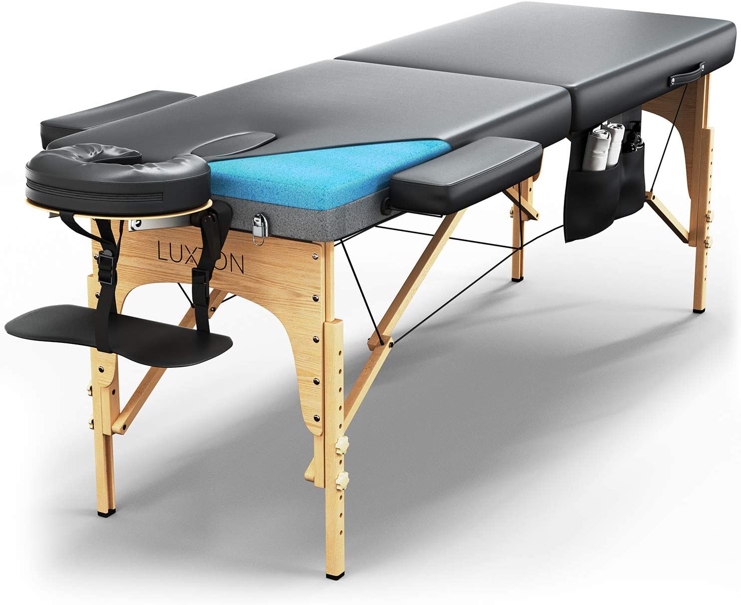  4. Luxton Home Premium Memory Foam Massage Table 
