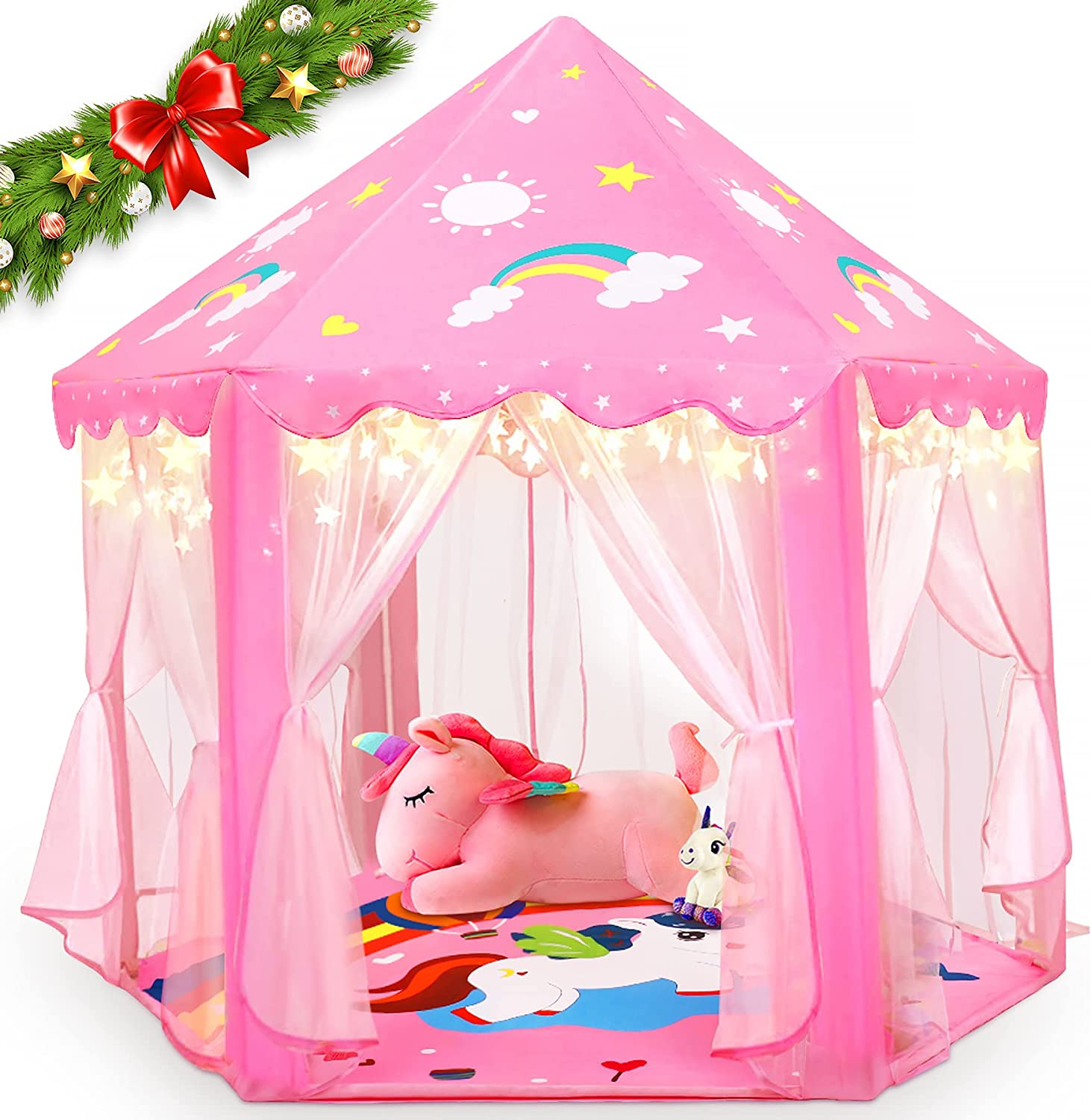  3. Unicorn Design Princess Castle Play Tent 
