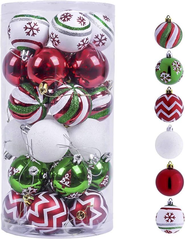  1. Valery Madelyn 30ct Christmas Ornaments 