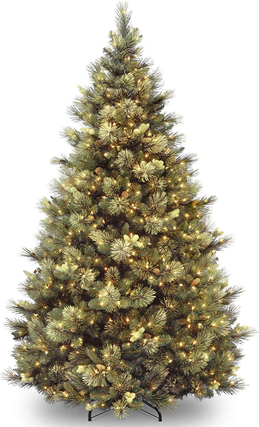  3. Pre-lit Artificial Flocked Christmas Tree by National Tree Company 