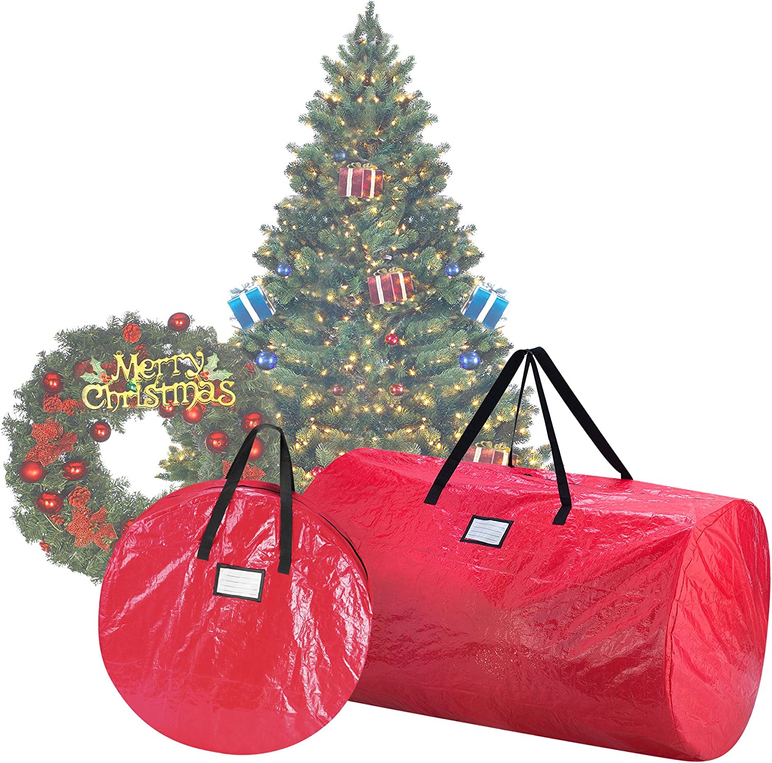  2. Elf Stor Christmas Tree Storage Bags 