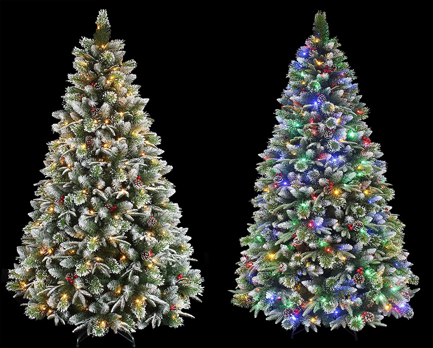  2. Flocked Pine Christmas Tree by HOLIDAY STUFF 