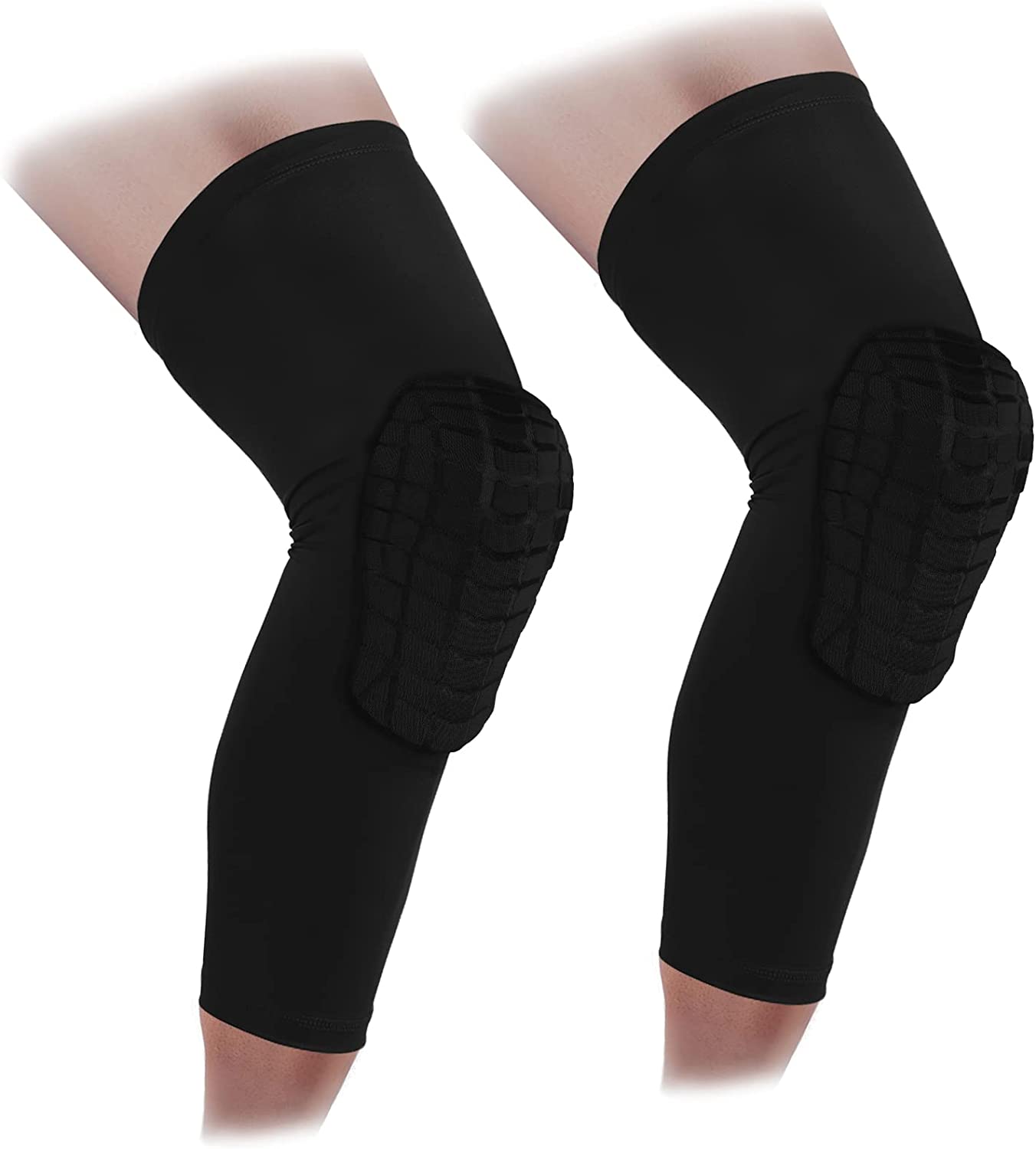  5. Cantop Basketball Compression Leg Sleeves Knee Pads 