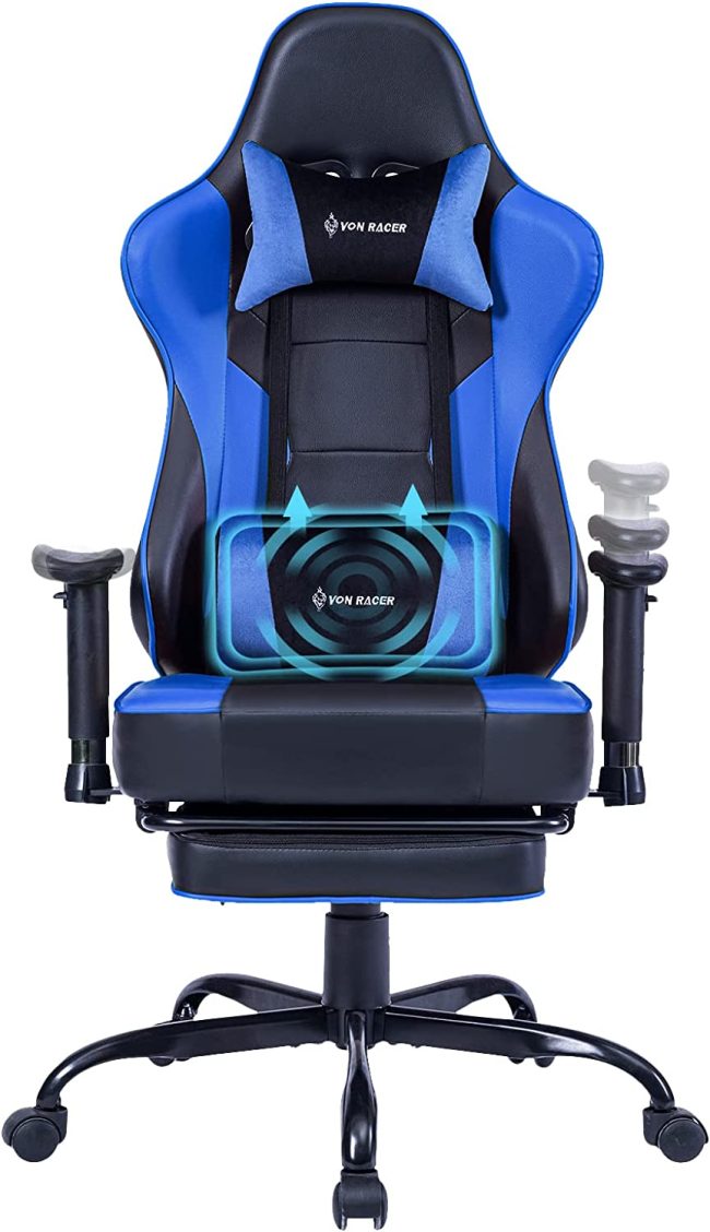  5. VON RACER High Back Massage Chair for Gaming 