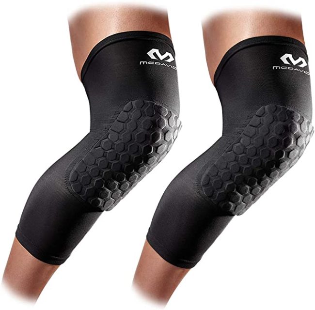  2. McDavid Hex Basketball Knee Pads Compression- Knee and Leg Compression Sleeves 