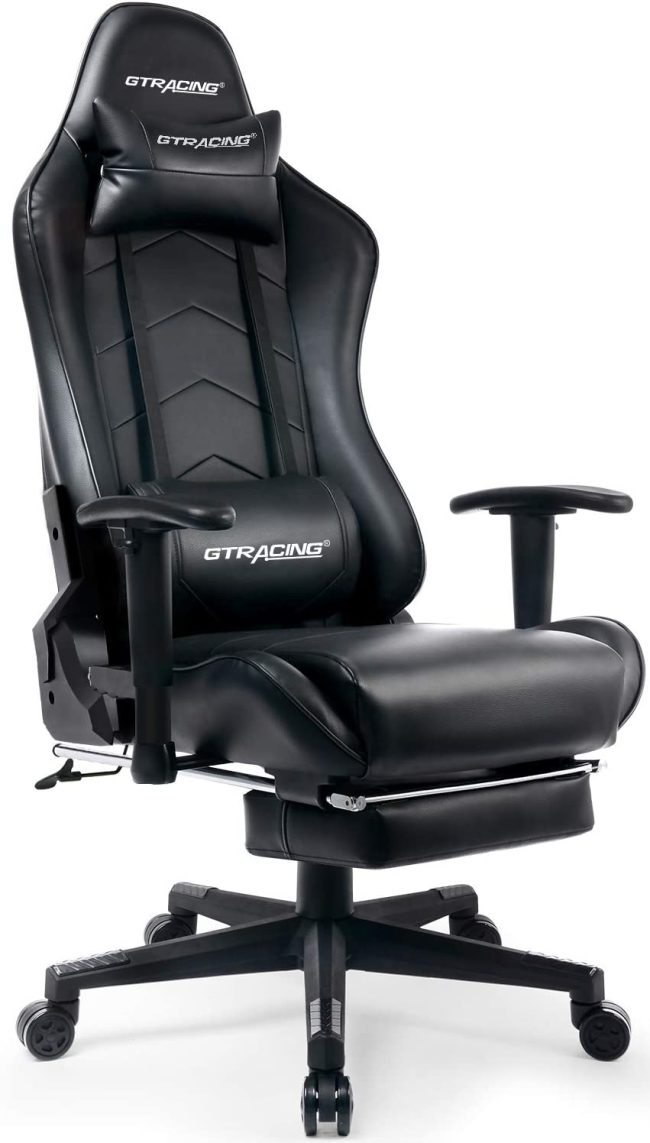  6. GTRACING Adjustable Gaming Chairs with Footrest 