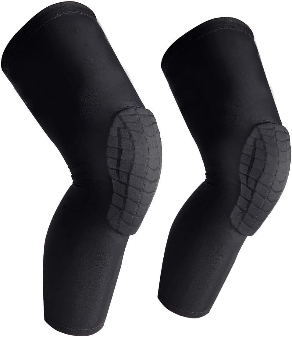  10. O-Best Basketball Knee Pads With Long Leg Sleeve Compression 