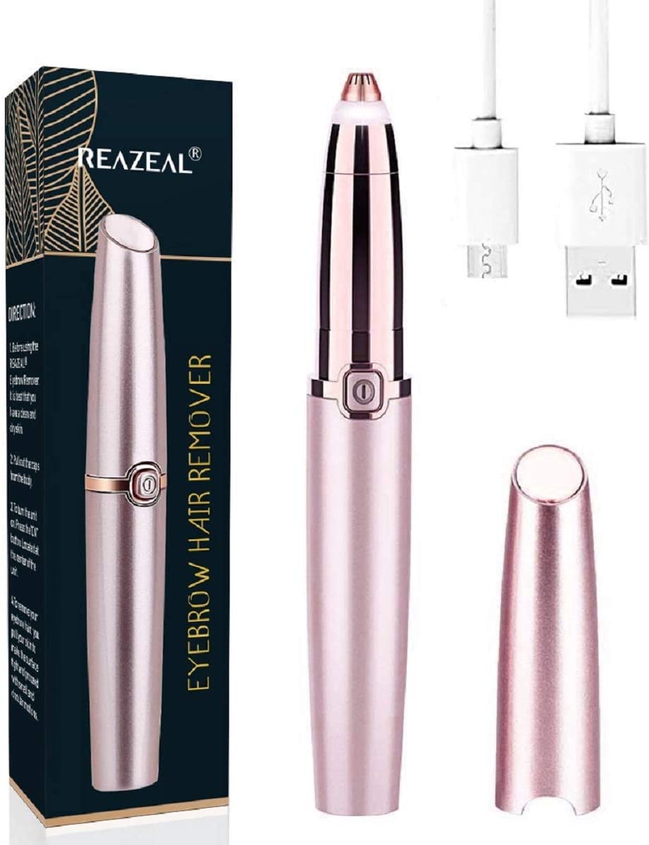  8. Reazeal Rechargeable Eyebrow Hair Trimmer 