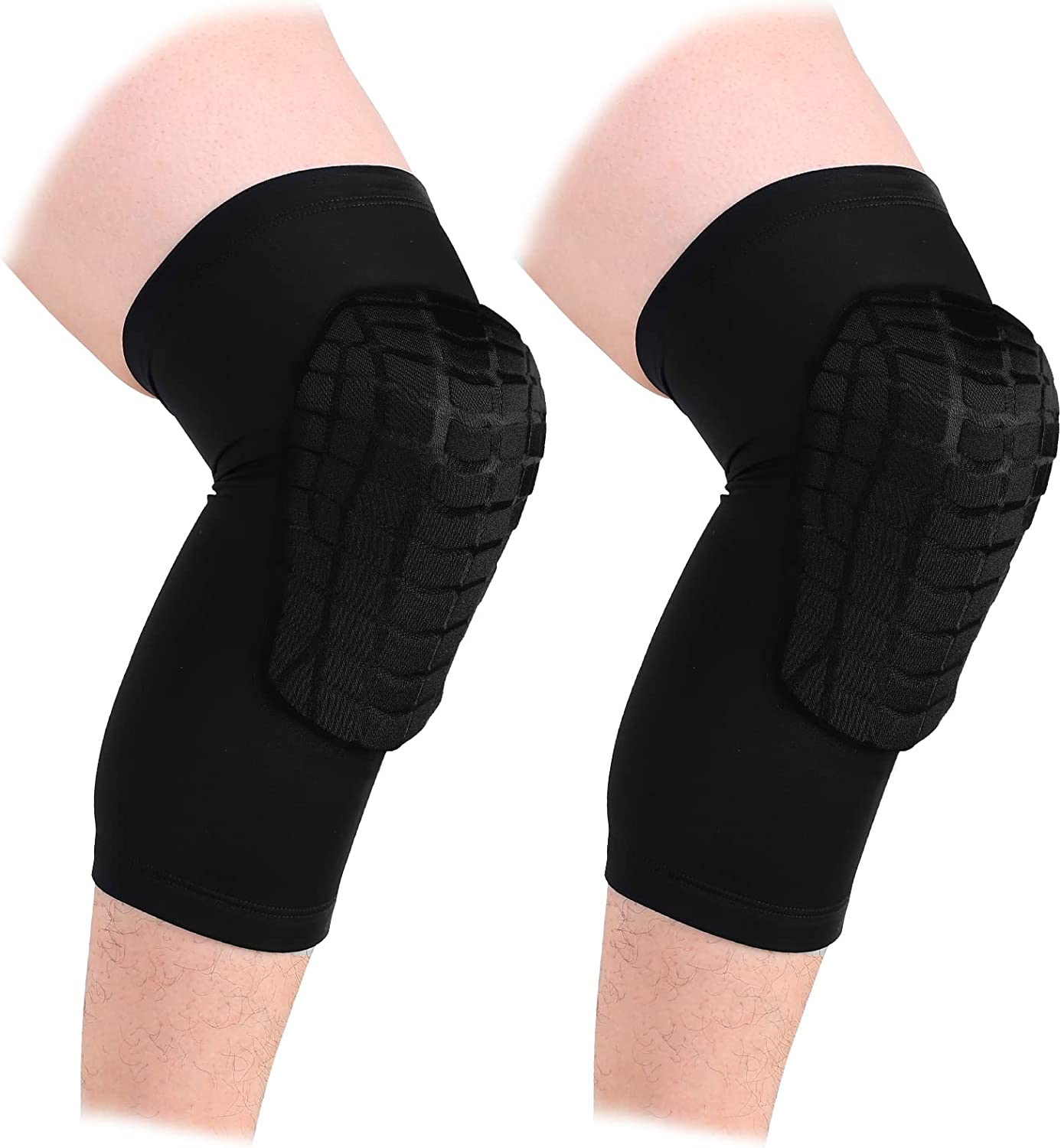  6. Cantop Basketball Knee Pads With Leg Sleeve Kneepad Knee Support 
