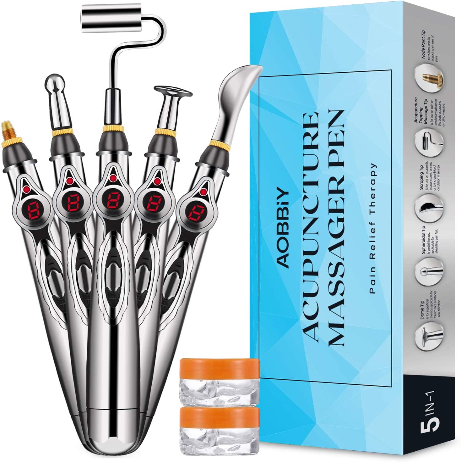  7. Aobbiy 5-in-1 Electronic Acupuncture Pen 