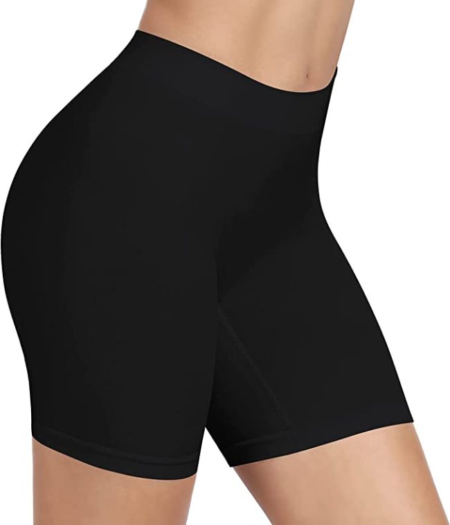  1. BESTENA Slip Shorts Womens Comfortable Seamless Smooth Slip Shorts for Under Dresses 