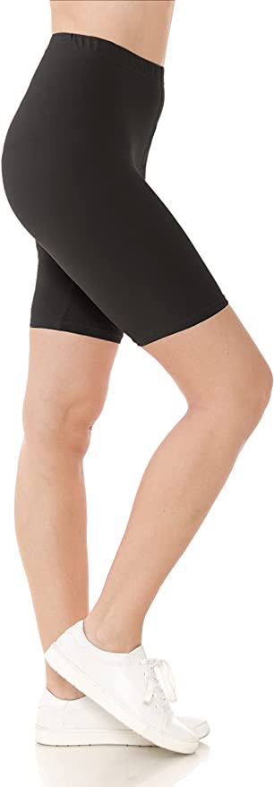  2. Leggings Depot Women's Fashion Biker Workout Shorts Popular Prints & Solid Color 