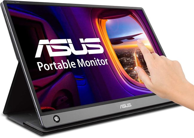  1. Asus Zenscreen Full HD Portable Monitor Touch Screen with Foldable Case 