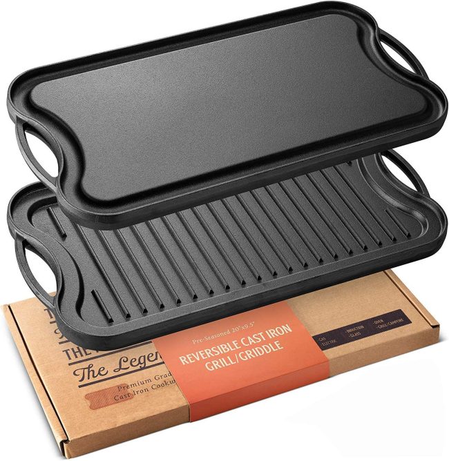  2. Legend Commercial And Pre-seasoned Cast Iron Griddle 