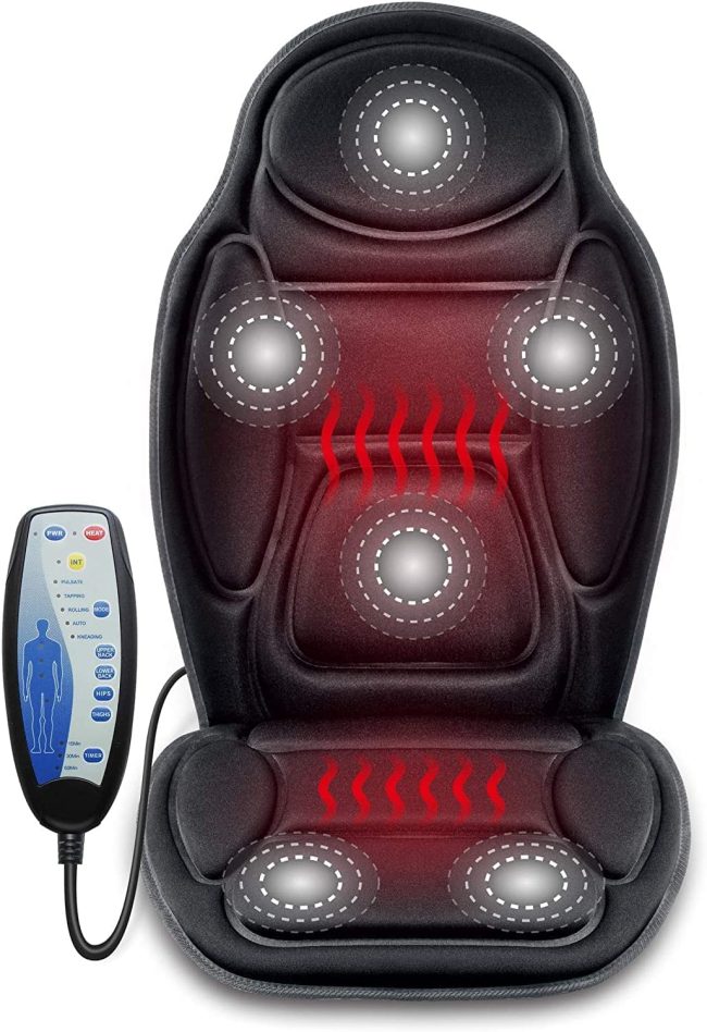  7. The Massage Seat Cushion with Heat from Snailax 