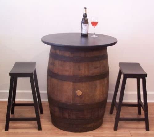  1. Whiskey Barrel Bar Table – Aunt Molly’s Barrel Product 