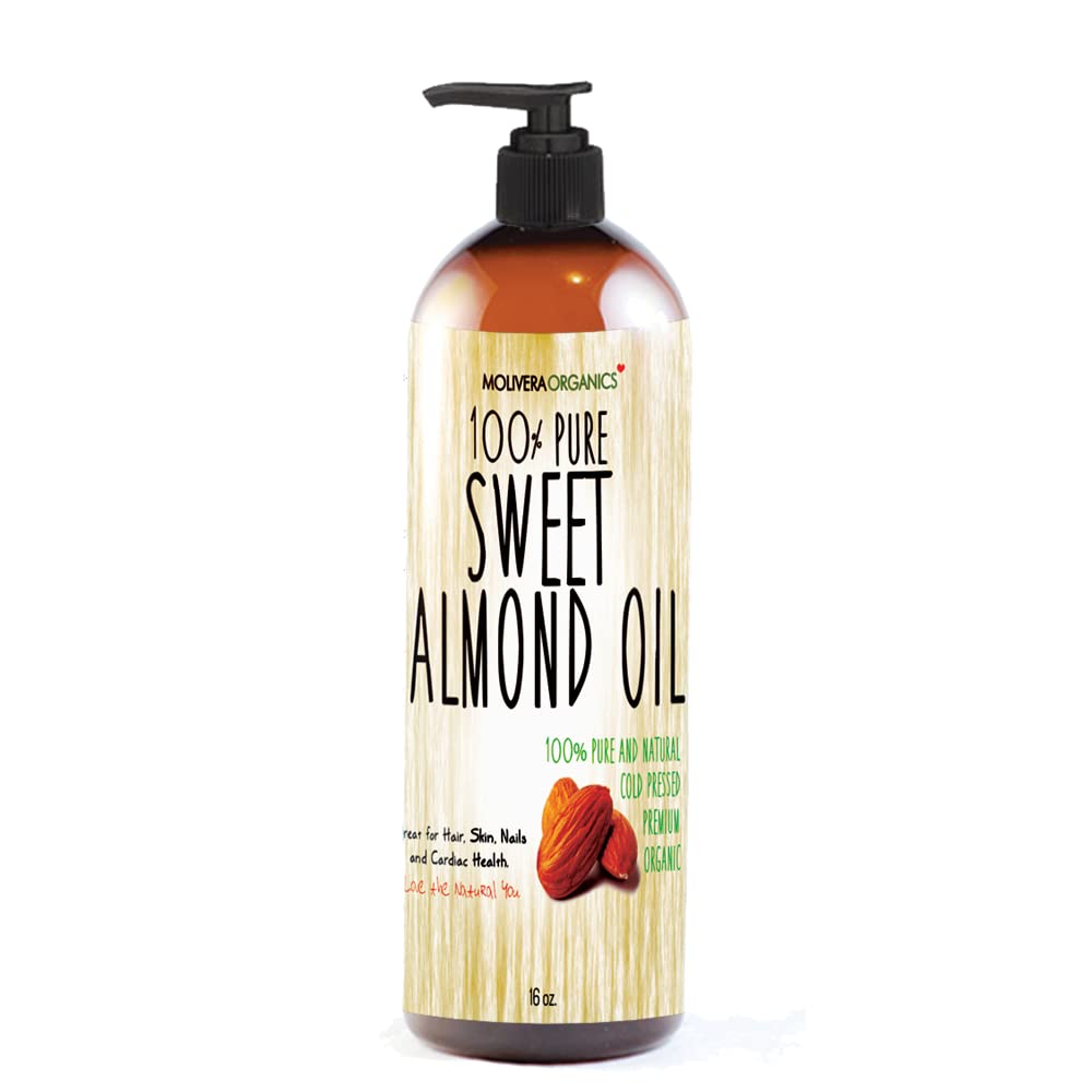  1. Molivera Organics Almond Oil 