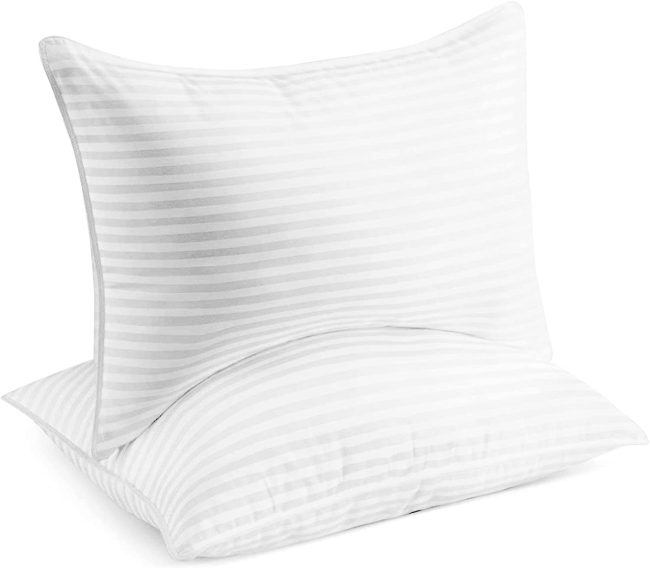  7. Beckham Luxury Hotel 2-Packed Plush Gel Bamboo Pillow (Queen) 