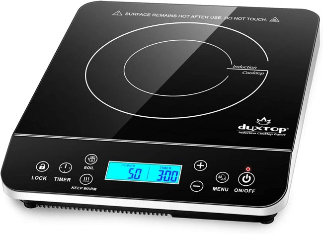  8. Silver and 7.3 Pounds Duxtop Induction Cooktop 