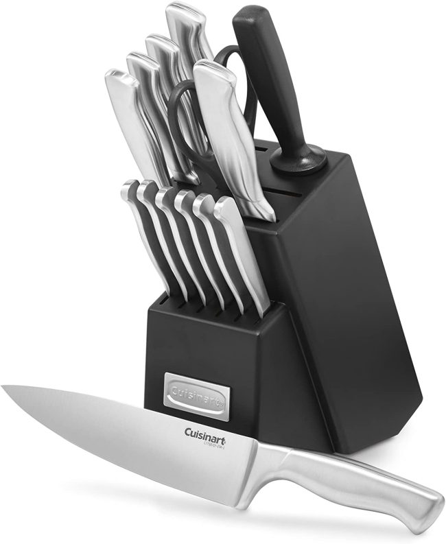  1. C77SS-15PK 15-Piece Stainless Steel Hollow Handle Block Set from Cuisinart 