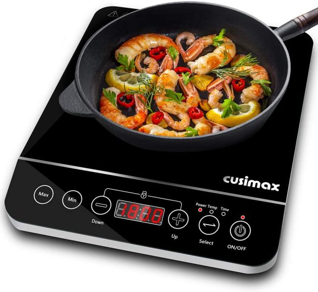  10. CUSIMAX Cooktop with Induction Cookware 