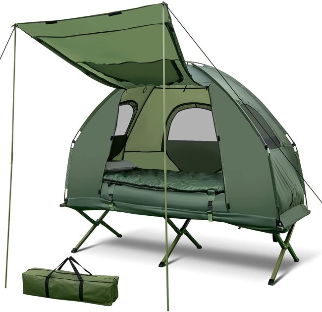  1. Tangkula 1-Person Tent Cot 